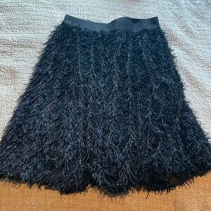 LuLaRoe holiday skirt black fringe